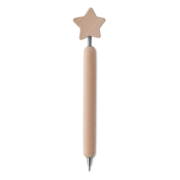 Długopis drewniany z gwiazdą ASTERI CX1464-40 drewno