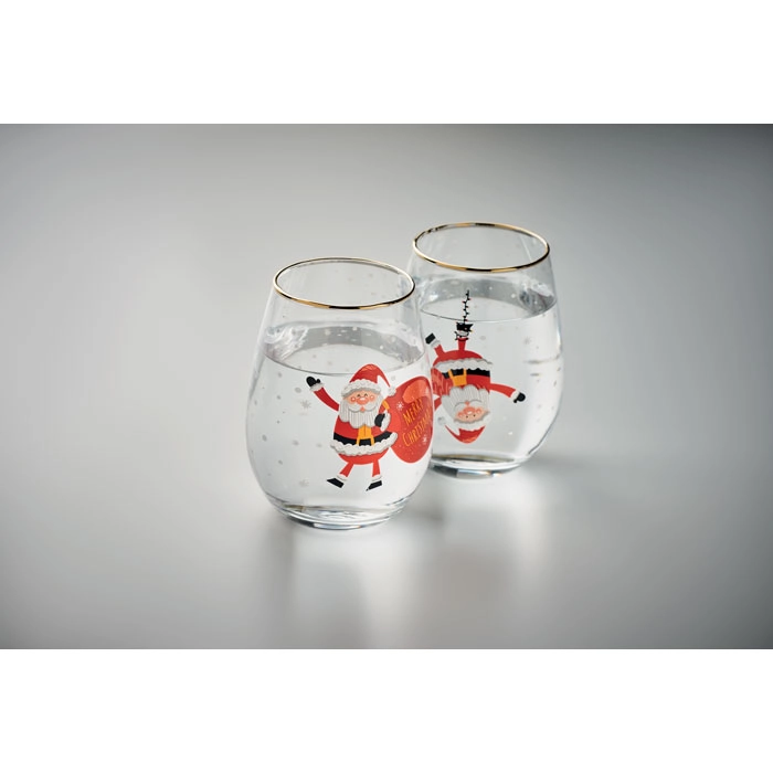 Zestaw 2 szklanek świątecznych NOEL CX1501-06