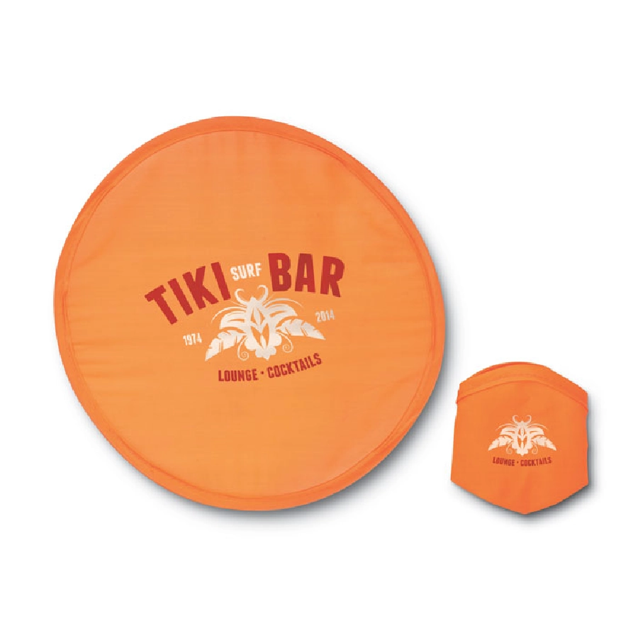 Nylonowe składane frisbee ATRAPA IT3087-10 pomarańczowy