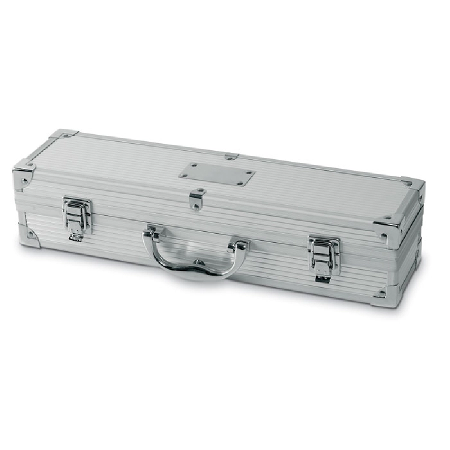 Aluminiowa walizka do barbecue ASADOR IT3475-14 srebrny
