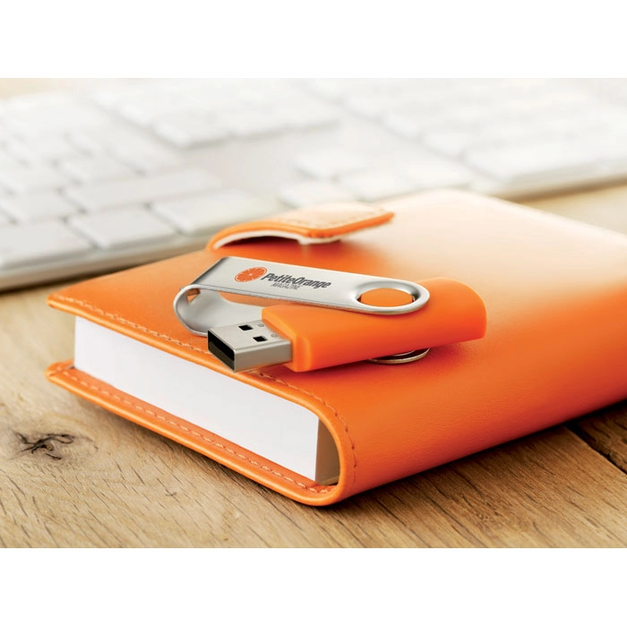 Techmate USB Flash TECHMATE PENDRIVE MO1001-10-16G pomarańczowy