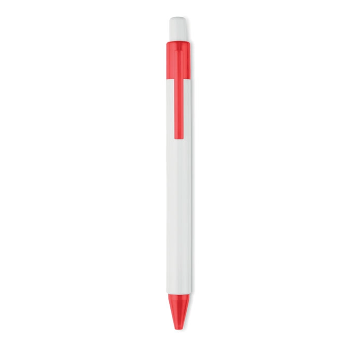 Długopis plastikowy CHUPI WHITE MO3361-05 czerwony
