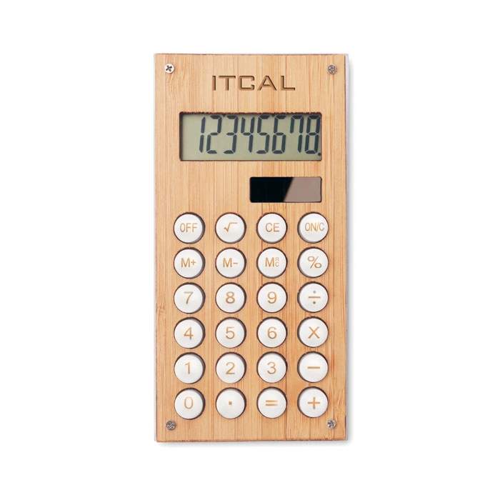 8-cyfrowy kalkulator bambusowy CALCUBAM MO6215-40