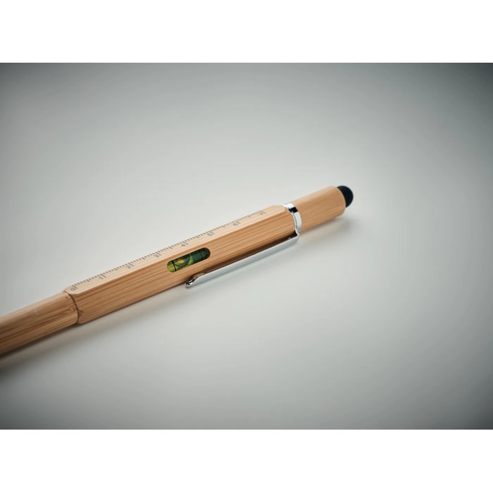 Bambusowy długopis z poziomicą TOOLBAM MO6559-40