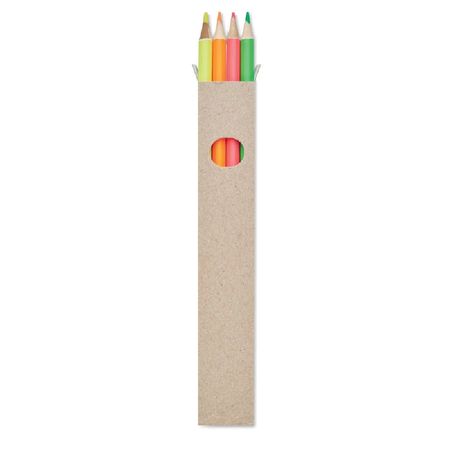 4 odblaskowe ołówki w pudełku BOWY MO6836-99