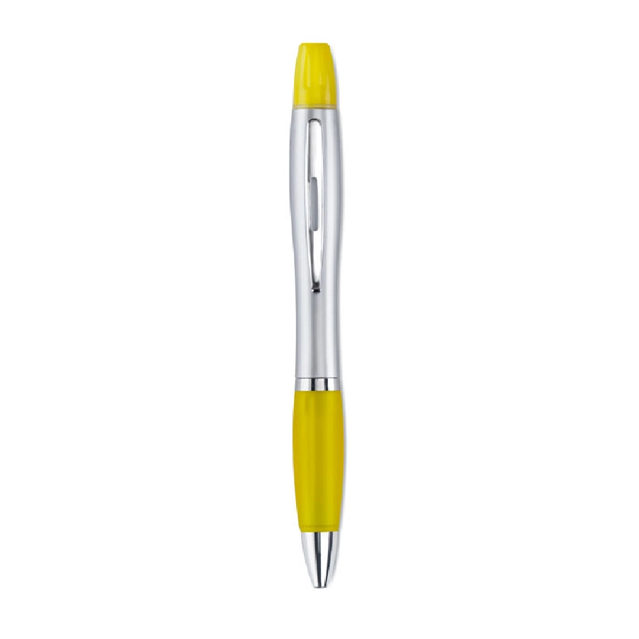 2w1 długopis i zakreślacz RIO DUO MO7440-08 żółty