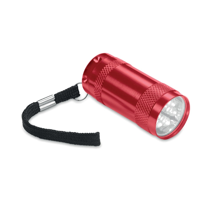 Aluminiowa mini latarka TEXAS MO7680-05 czerwony