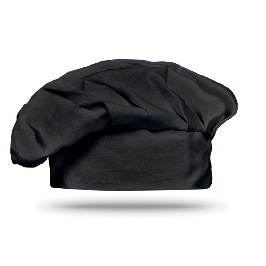 Bawełniana czapka szefa kuchni CHEF MO8409-03 czarny