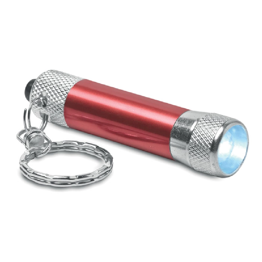 Aluminiowy brelok latarka ARIZO MO8622-05 czerwony