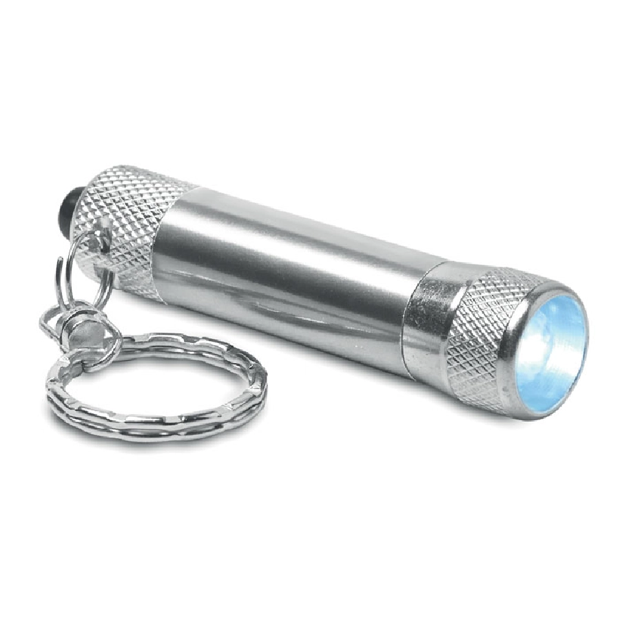 Aluminiowy brelok latarka ARIZO MO8622-14 srebrny
