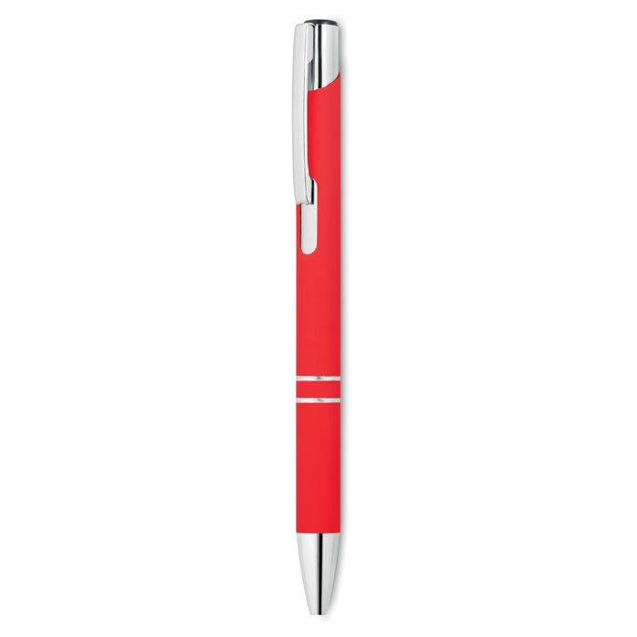 Długopis z gumowym wykończenie AOSTA MO8857-05 czerwony