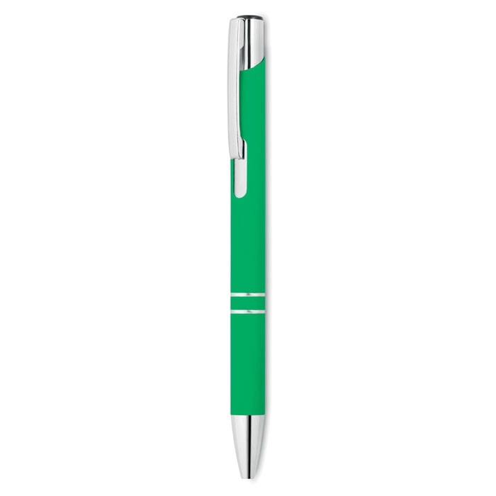Długopis z gumowym wykończenie AOSTA MO8857-09 zielony