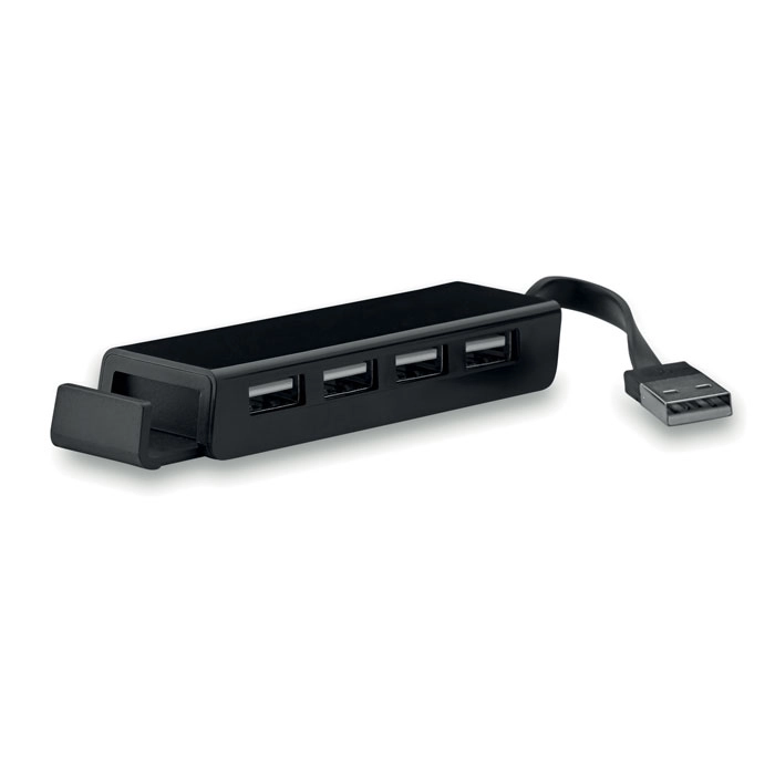 Hub USB / uchwyt na telefon SMARTHOLD MO8937-03 czarny