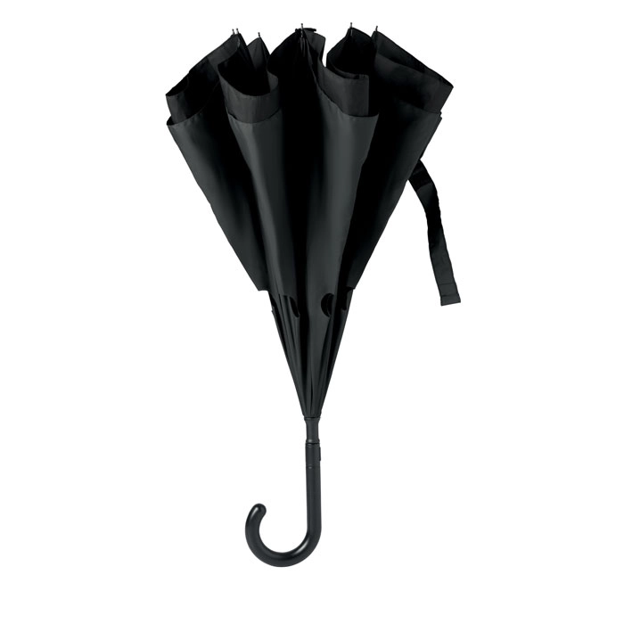 Dwostronny parasol DUNDEE MO9002-03 czarny