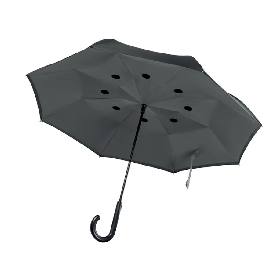 Odwrotnie otwierany parasol DUNDEE MO9002-07 szary