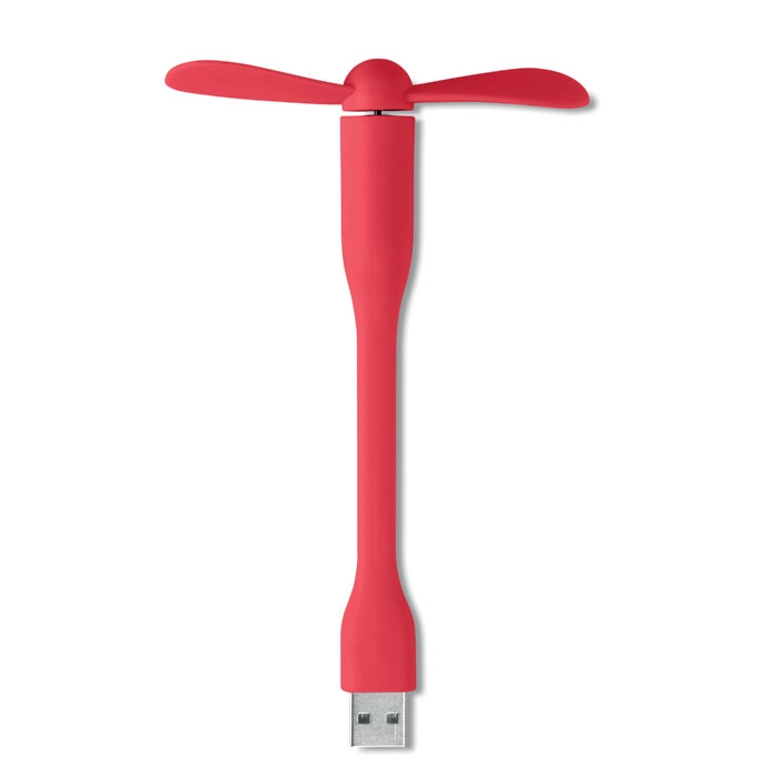 Przenośny wentylator USB TATSUMAKI MO9063-05 czerwony