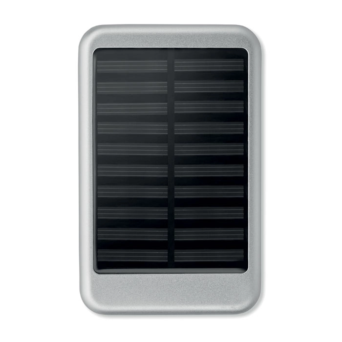 4000 mAH POWERBANK słoneczna SOLARFLAT MO9075-16 srebrny
