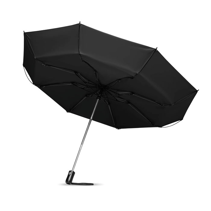 Składany odwrócony parasol DUNDEE FOLDABLE MO9092-03 czarny