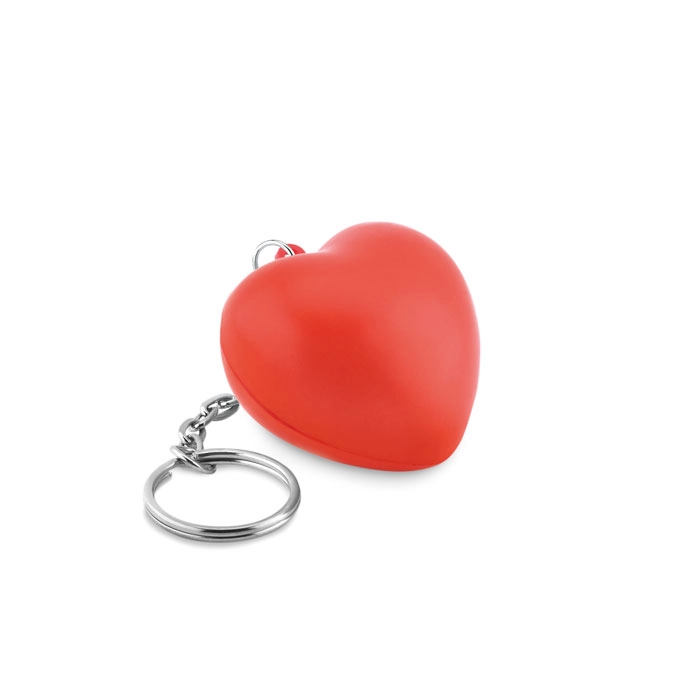Brelok serce z PU LOVY RING MO9210-05 czerwony