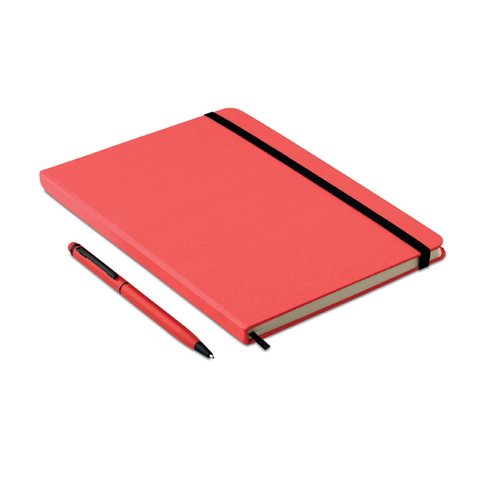 Zestaw notes z długopisem NEILO SET MO9348-05 czerwony