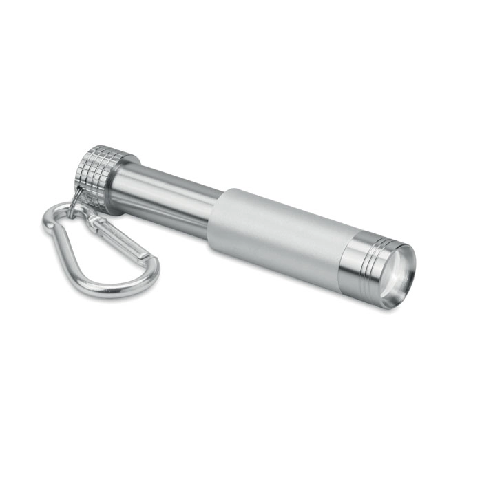 Brelok aluminiowy LED POP LIGHT MO9381-14 srebrny
