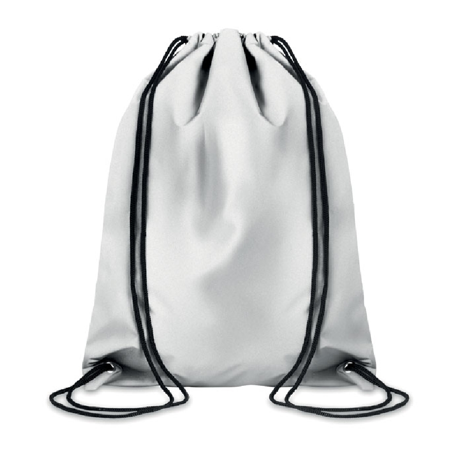 Odblaskowy plecak ze sznurkiem SHOOP REFLECTIVE MO9403-14 srebrny
