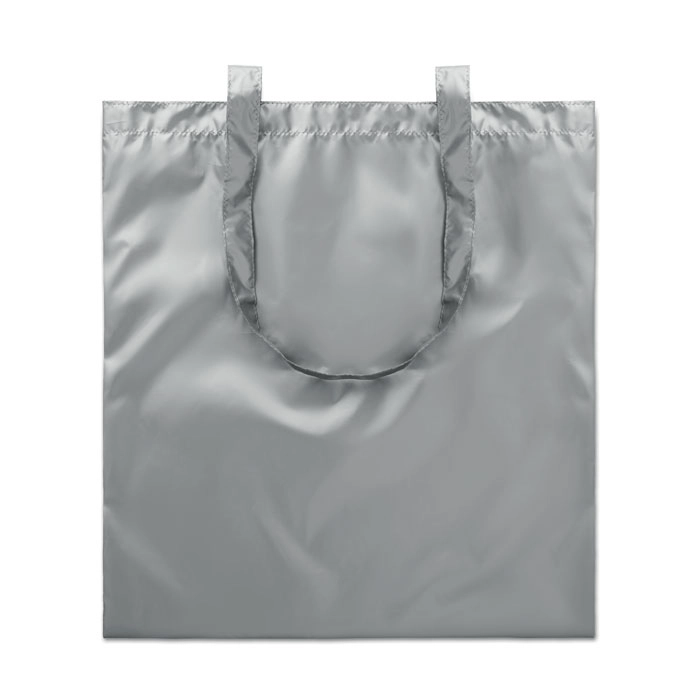Błyszcząca torba na zakupy TOTE NEW YORK MO9443-16 srebrny
