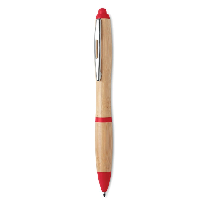 Długopis z bambusa RIO BAMBOO MO9485-05 czerwony
