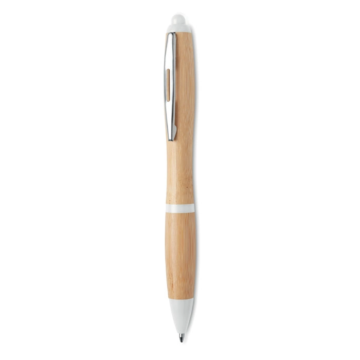 Długopis z bambusa RIO BAMBOO MO9485-06 biały