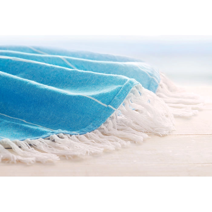Ręcznik bawełniany ROUND MALIBU MO9512-04 niebieski