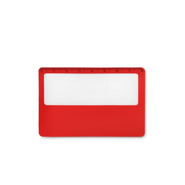 Karta kredytowa – lupa LUPA MO9540-05 czerwony