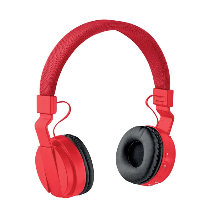 Słuchawki bezprzewodowe PULSE MO9584-05 czerwony