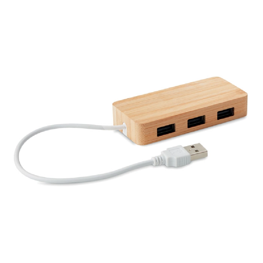 3 portowy hub USB 20 VINA MO9738-40 drewno