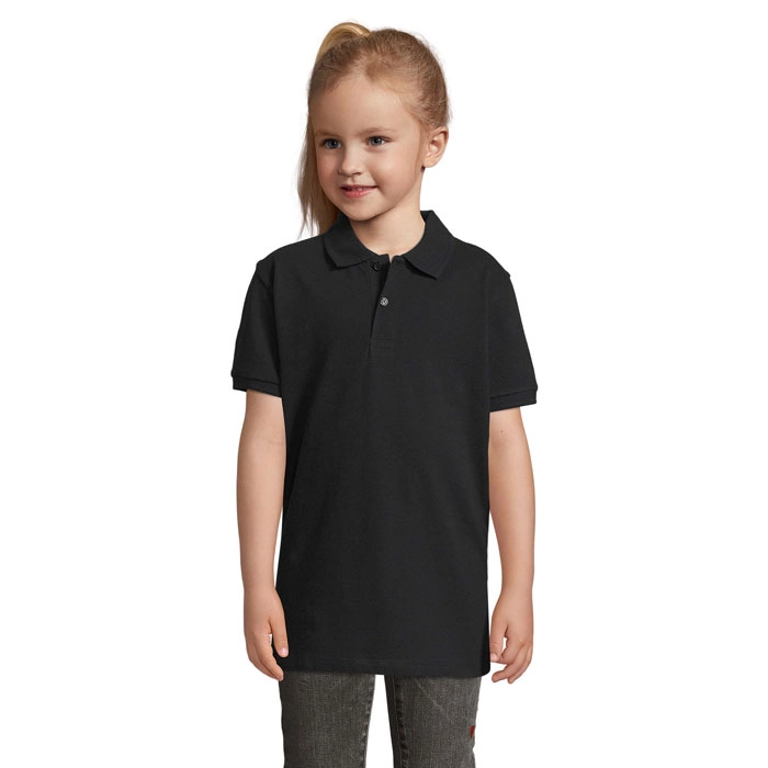 PERFECT Dziecięce POLO 180g PERFECT KIDS S02948-BK-XXL