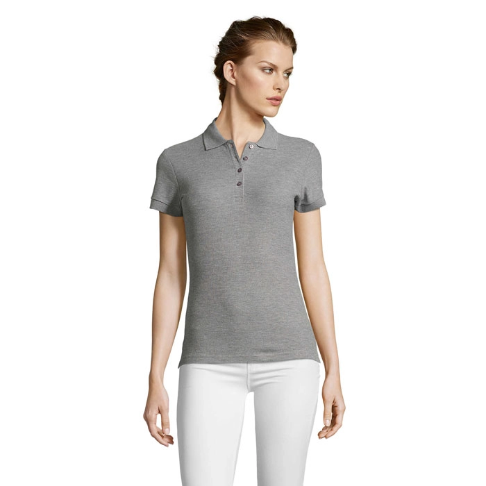 PEOPLE Damskie POLO 210g PEOPLE S11310-GY-L