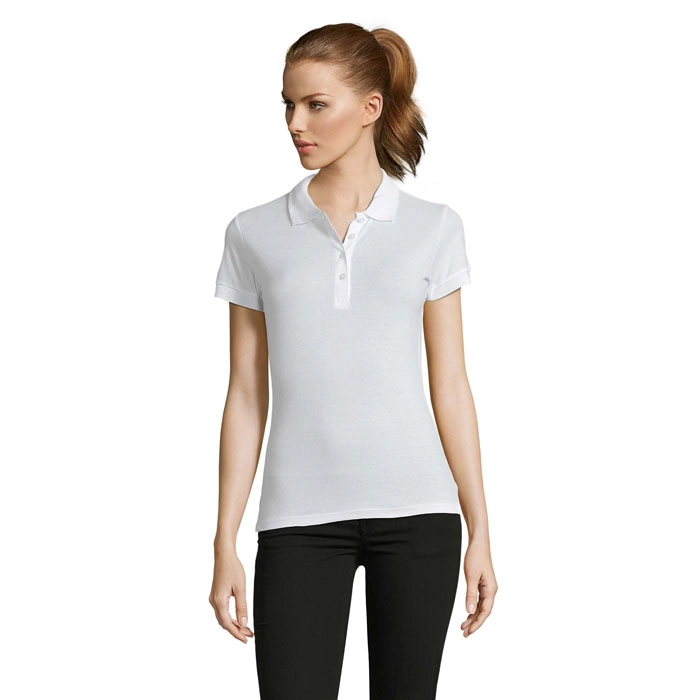 PASSION Damskie POLO 170g PASSION S11338-WH-M