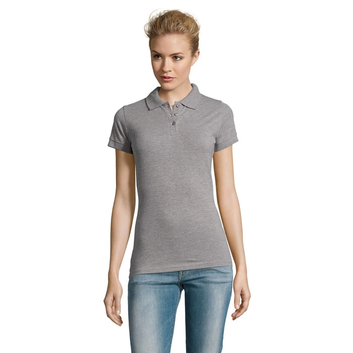 PERFECT Damskie POLO 180g PERFECT WOMEN S11347-GY-M