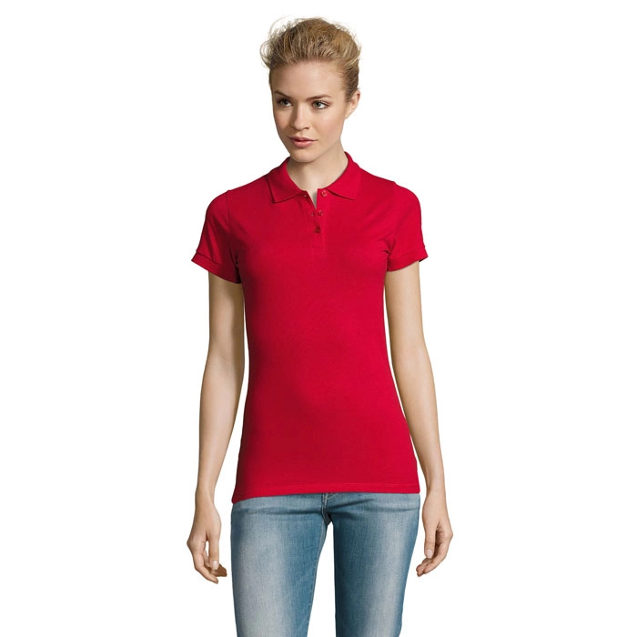 PERFECT Damskie POLO 180g PERFECT WOMEN S11347-RD-S