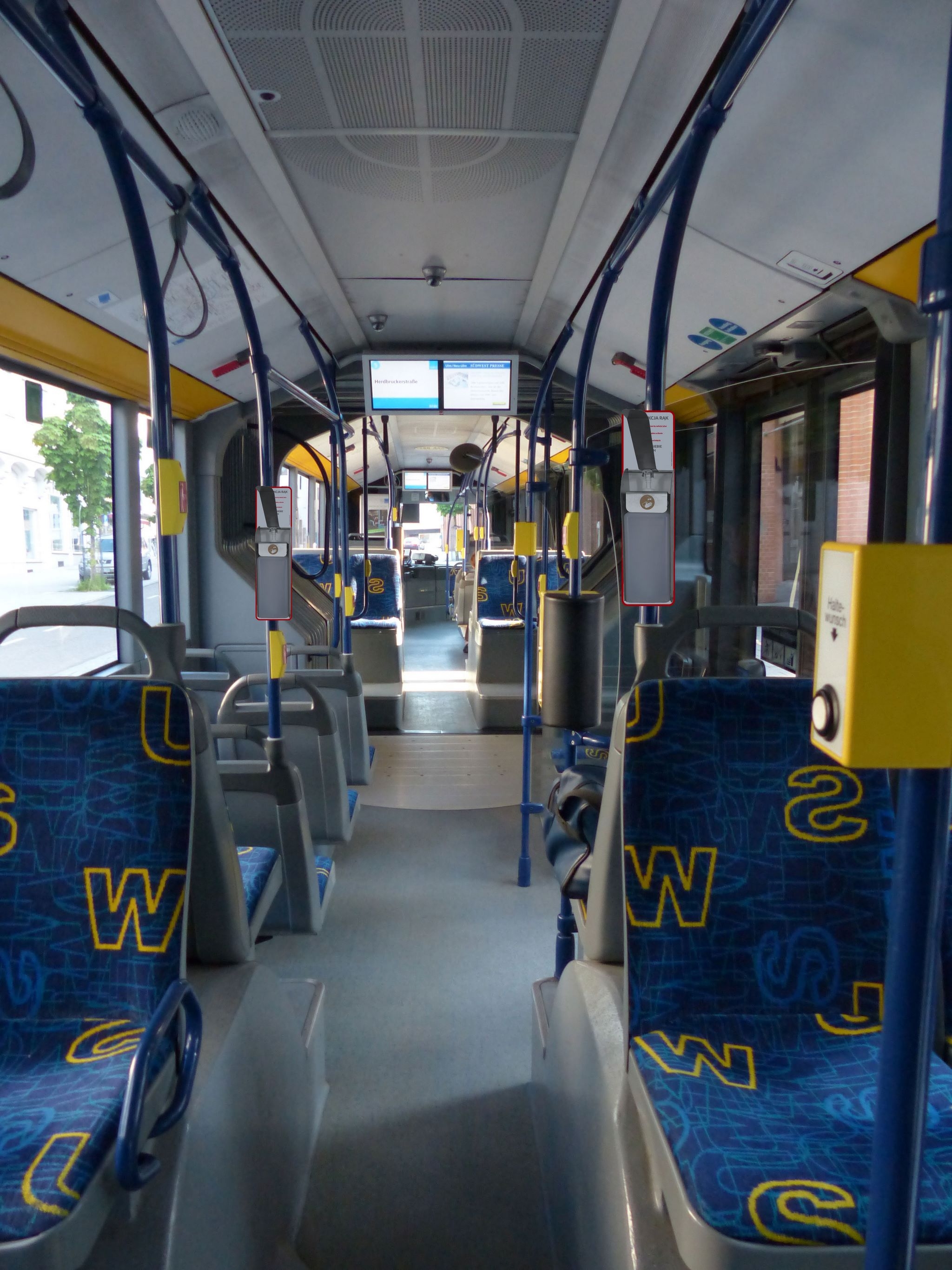 Dozownik łokciowy do dezynfekcji do autobusu i tramwaju GR-136602