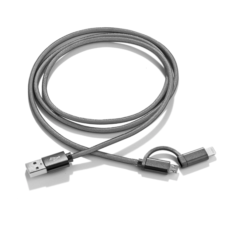 Kabel USB 2 w 1 MESH ASG-09084-02