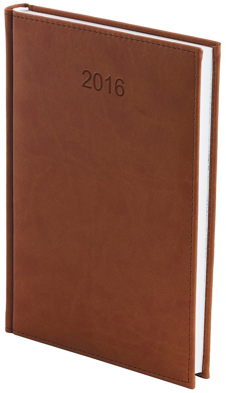 Kalendarz A4, Vivella, tygodniowy Brązowy 1111-brazowy brązowy