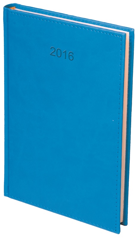 Kalendarz A5, Vivella, dzienny, z registrami Niebieski 1105R-niebieski niebieski
