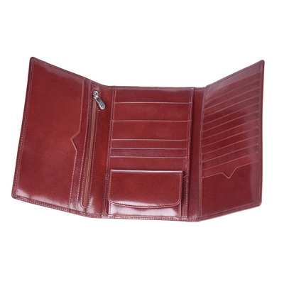 Skórzany portfel VIP Mauro Conti V4801-16 brązowy